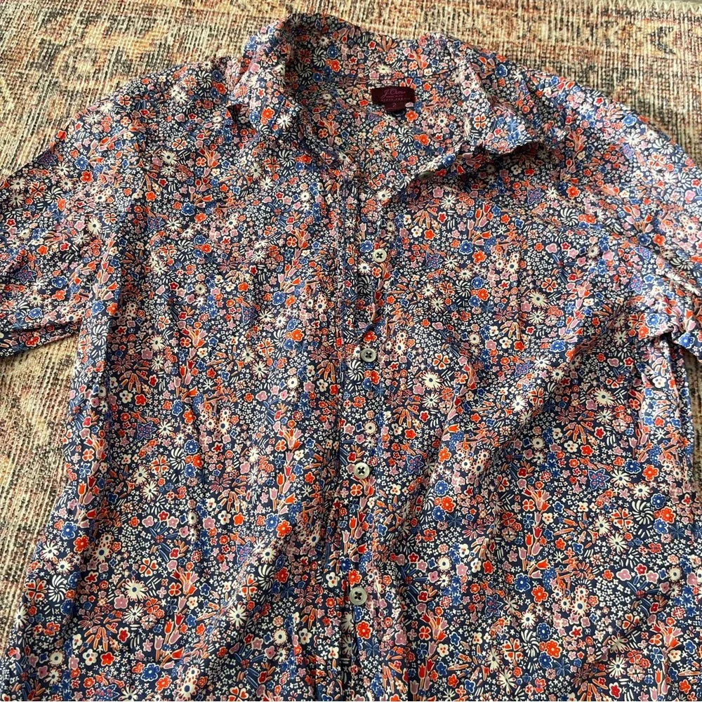 J. Crew Floral Button Up Shirt